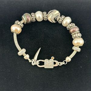 Bacio Italy Sterling silver 925 charms bracelet